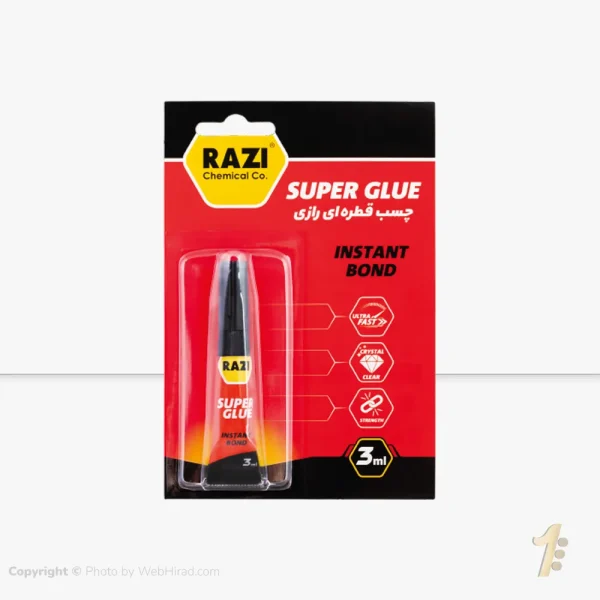 عکس پک دوتایی چسب قطره ای رازی 3 میل تیوبی رازی