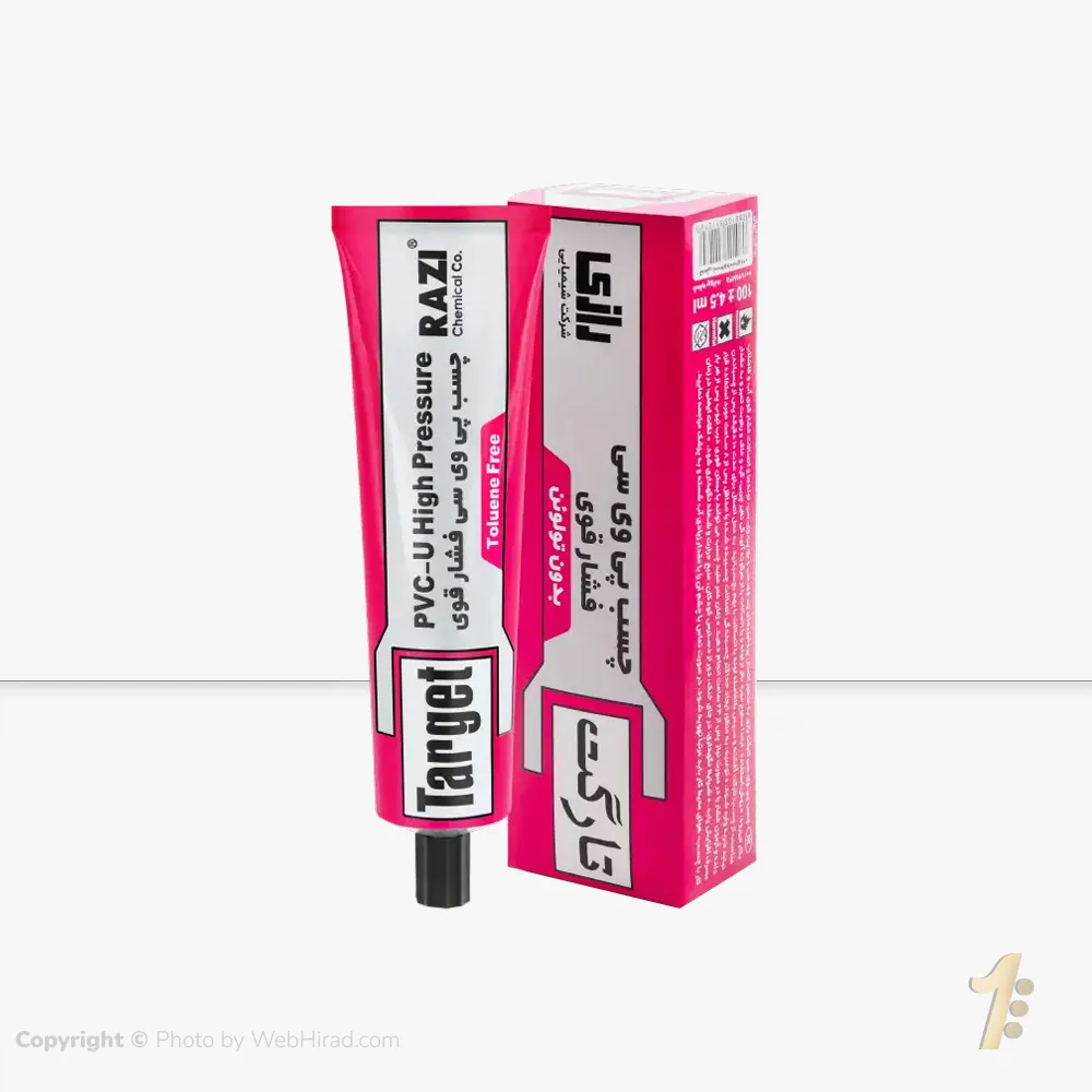 چسب پی وی سی تارگت فشار قوی تیوب رازی