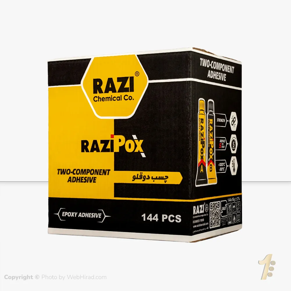 چسب دوقلو رنگی رازیپُکس نیو فیس جدید کارتن 144 تایی