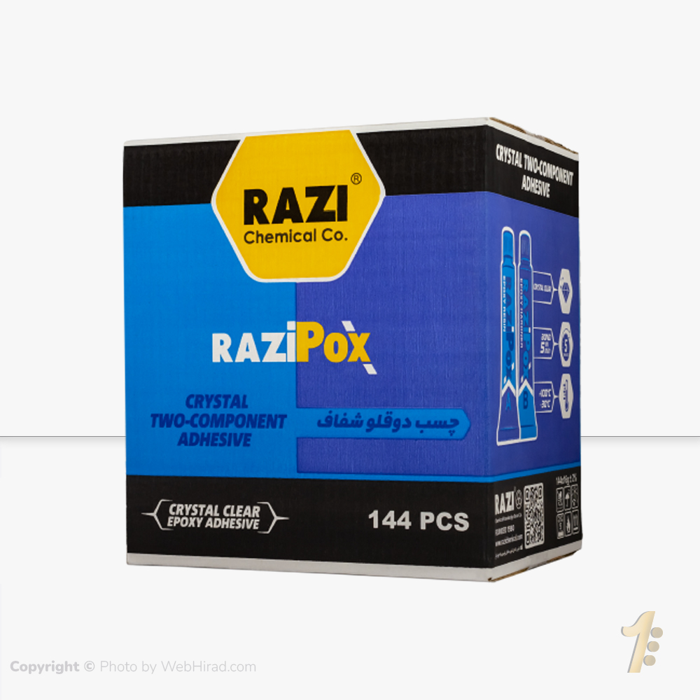 چسب دوقلو شفاف رازی پوکس 16 گرمی